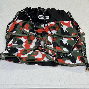 OUTDOOR RISLEY 카모플라쥬 프릴 티어드 백