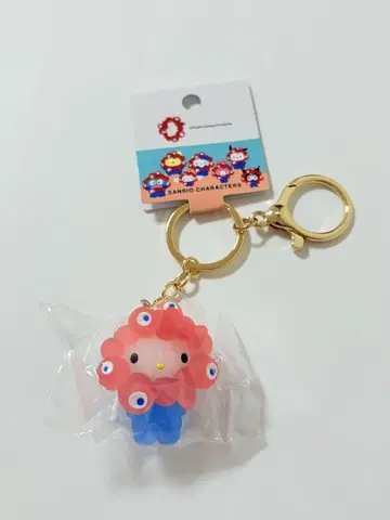 키티 산리오 먝먝 클리어 키링