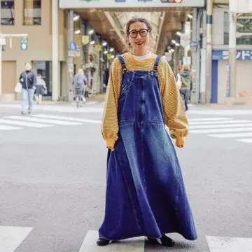 니코앤드 misayo 밀리코레사스 원피스 오버롤 스커트 데님
