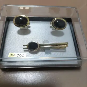 커프스 단추와 넥타이핀 세트 쇼와 레트로