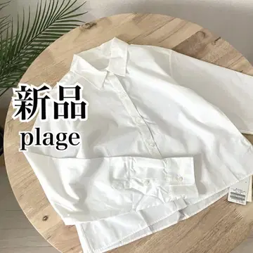 [새상품] Plage 숏 셔츠 Short 셔츠 화이트