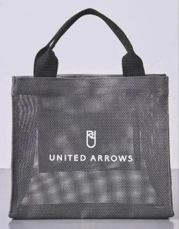 [미사용 새상품] UNITED ARROWS 로고 메쉬 토트백 S