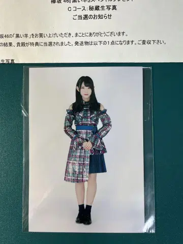 경품 당선품 히나타자카46 카키자키 메미 희귀 브로마이드