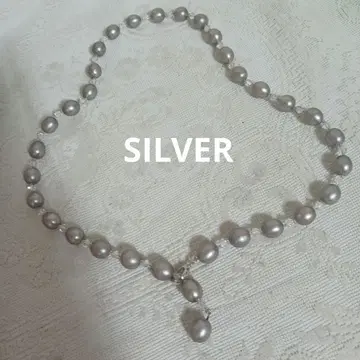 펄 SILVER 목걸이