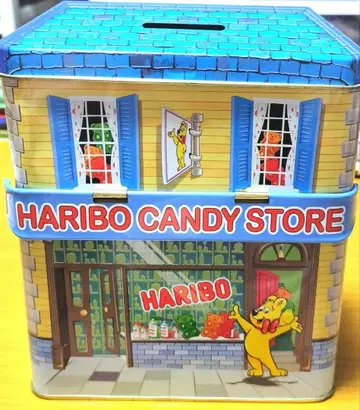 레어 HARIBO 캔디 스토어 저금통 하우스 캔