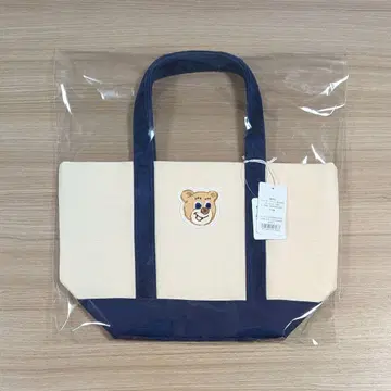 미개봉 WEB 한정판 올드 테디 와펜 토트백 네이비 소