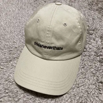 thisisneverthat 베이지 야구 모자 로고 네바자