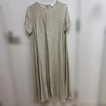 바나나리퍼블릭 원피스 린넨 베이지 골드