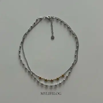 mylifelog 5 star layered chain necklace