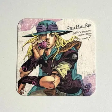 JOJO 죠죠 원화전 아트 코스터 7부 SBR 자이로 체펠리
