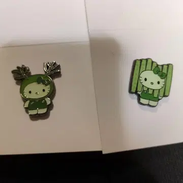 오사카 엑스포 한정판 키티 Algae 핀 배지 세트
