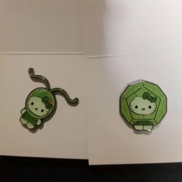 오사카 엑스포 한정판 키티 Algae 핀 배지 세트