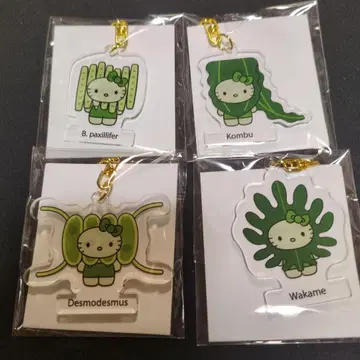 오사카 엑스포 한정판 키티 Algae 아크릴 키링 세트