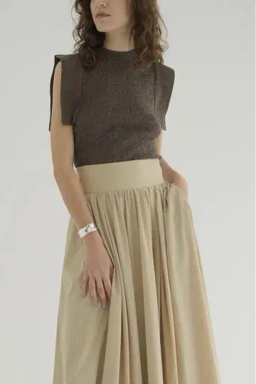 [ CLANE ] SQUARE SLEEVE KNIT TOPS