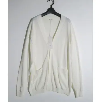 새상품 ATON FRESCA KNIT 오버 사이즈 가디건 화이트 6