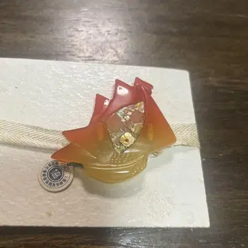 오비 고정 띠 빨간색 오렌지색 배 모양 요트 레트로