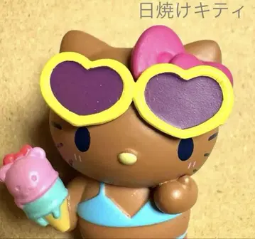 레어! 산리오 다 같이 수영장 피규어 일광화상 키티