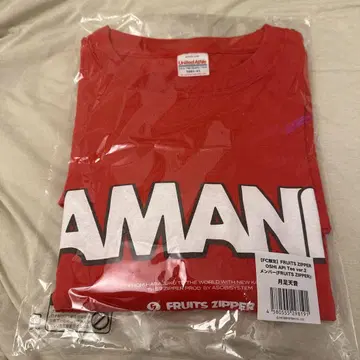 FRUITS ZIPPER Oshi API Tee ver.2 빨간색