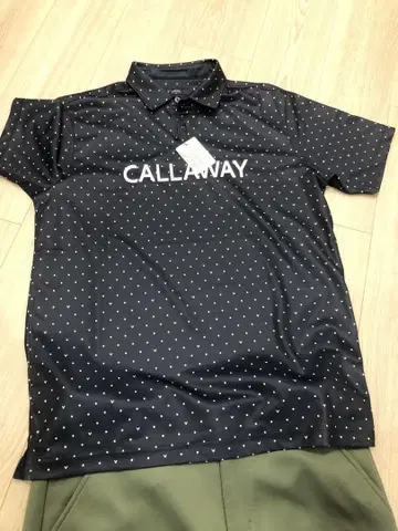 새상품 캘러웨이 골프웨어 피케 셔츠 반팔 남성용 Callaway 네이비