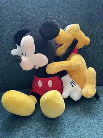 도쿄 디즈니 리조트 미키마우스&플루토 봉제 인형 약 25cm