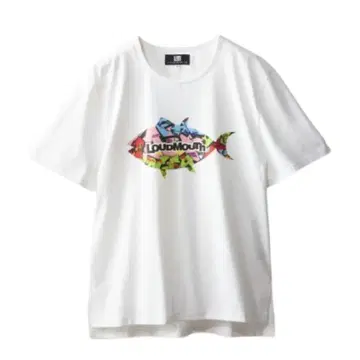 LOUDMOUTH 남성용 TT 반팔 티셔츠 (999) M/L