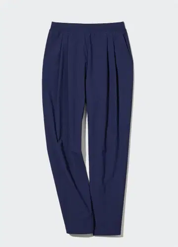 UNIQLO 나일론 울트라 스트레치 테이퍼드 팬츠 (긴 기장) M 네이비