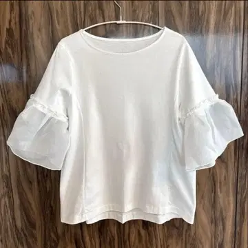 [미사용] LaTotalite 라토탈리테 프릴 소매 티셔츠