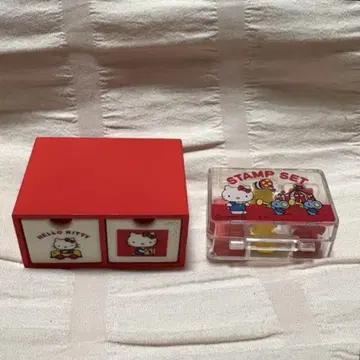 리멘트 헬로키티 문구 미니 체스트 스탬프 세트