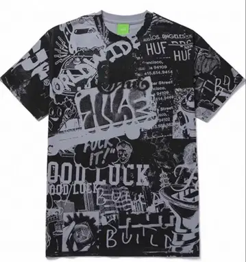 Huf Twenty T-Shirt Black 반팔 XL