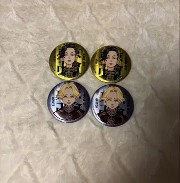 도쿄 리벤저스 매트 메탈릭 캔뱃지 코코노이 하지메 이누피 마이키마트
