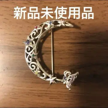 세일러문 달별 나비 브로치 실버