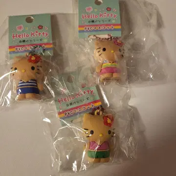 3점 일광화상 시리즈 헬로키티 PVC 마스코트 참 키링