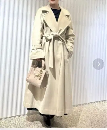 스나이델 울 캐시미어 스탠드 카라 코트