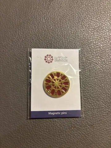 오사카 간사이 만박 카타르 파빌리온 한정 핀 배지