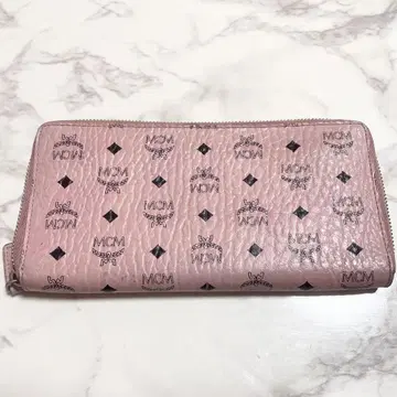 MCM 장지갑 핑크