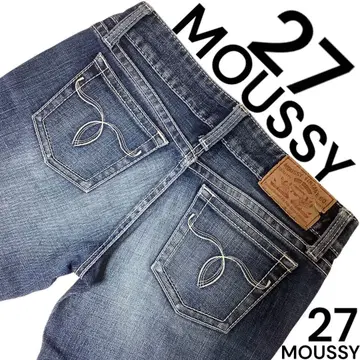 [새상품급] MOUSSY 데님 27inch Y2K 로우라이즈 블루 인기