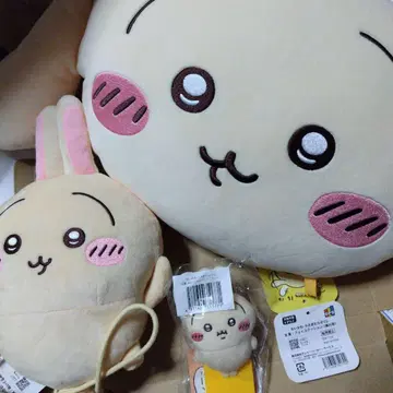 토끼 투성이 쿠션 처진 귀 미니백