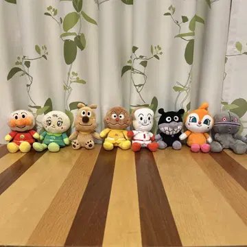 호빵맨 봉제 인형 8점 세트 묶음 판매