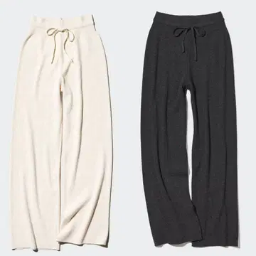 UNIQLO 유니클로 워셔블 니트 리브 팬츠 세트 마터니티