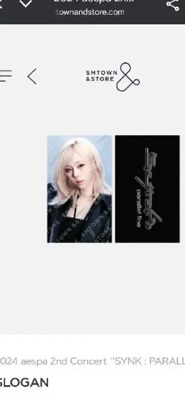 aespa 슬로건 타월 카리나