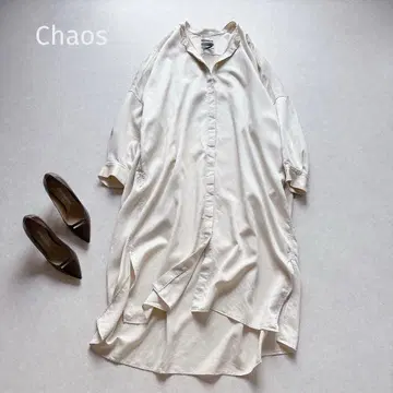 컨디션 최상 Chaos | 정가 3만 테트라치네 셔츠 원피스 리오셀 린넨