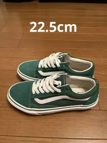 [새상품급] VANS 반스 여성용 스니커즈 그린 22.5cm