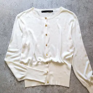 [ USED ] 마르티니크 니트 가디건 실크 아이보리 M 상당