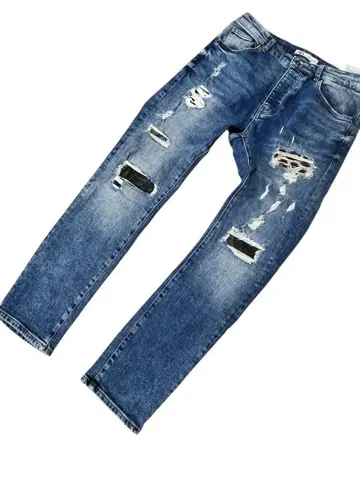 ZARA MAN 데미지 데님 스트레치 청바지