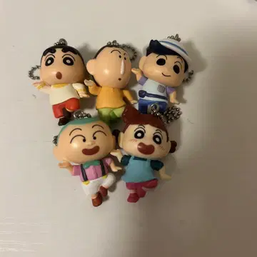 짱구는 못말려 스트랩 5개 세트 카스카베 방위대 맹구 영화 가챠가챠