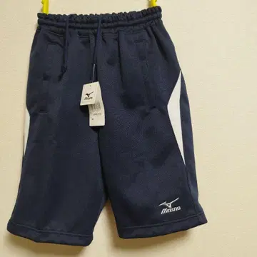 미사용 새상품 여성용 M 사이즈 네이비 하프 팬츠 63cm MIZUNO
