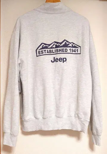 Jeep 하프 지퍼 맨투맨 L