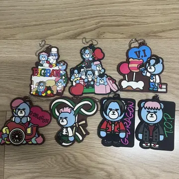 BIGBANG KRUNK 러버 키링 7개 세트
