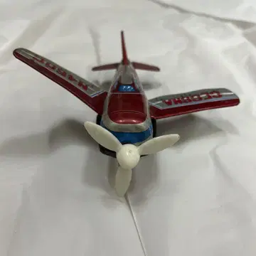 레트로 양철 쇼와 Cessna N453C 금속제 모델 빨간색 은색