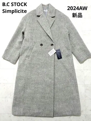 새상품 2024AW Simplicite 샤기 드롭 체스터 코트